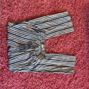 Liverpool Blue and White Striped linen pants